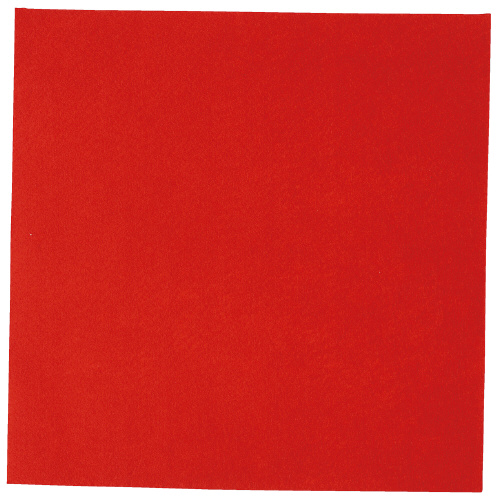 スマートスクール / 工作フェルト 単色(5枚) 赤 300mmX300mm