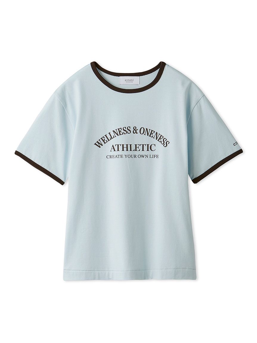 グラフィックリンガーTシャツ(Tシャツ/カットソー)｜トップス｜emmi