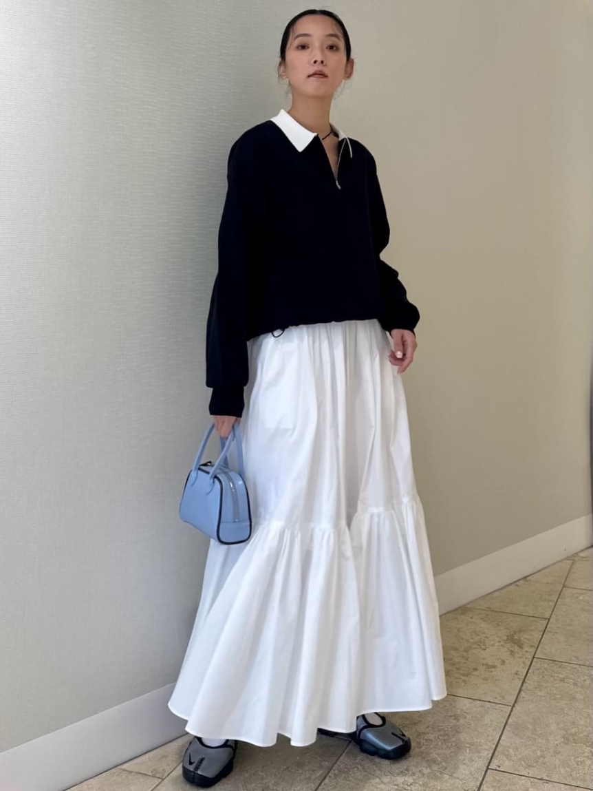 ジップアップニット×スカートセット(セットアップ)｜ワンピース｜emmi