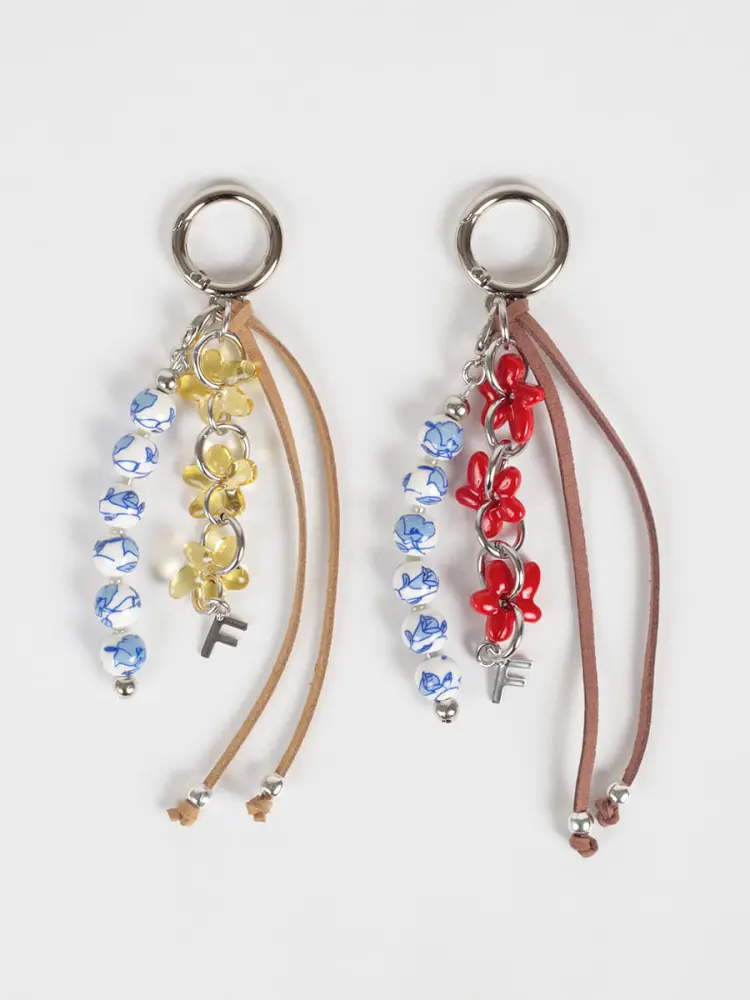 Flower motif Beads Charm - TOPAZZ - FIKA.｜YAMADAYA STORE