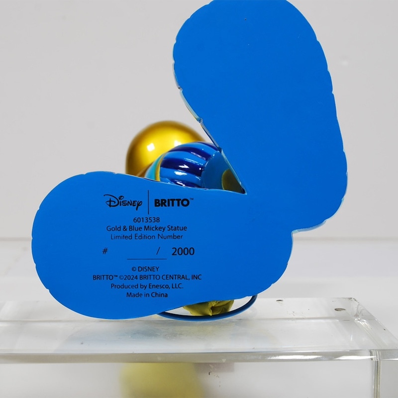 DISNEY×BRITTO ミッキースタチュー 世界2000個数量限定販売 <ブルー