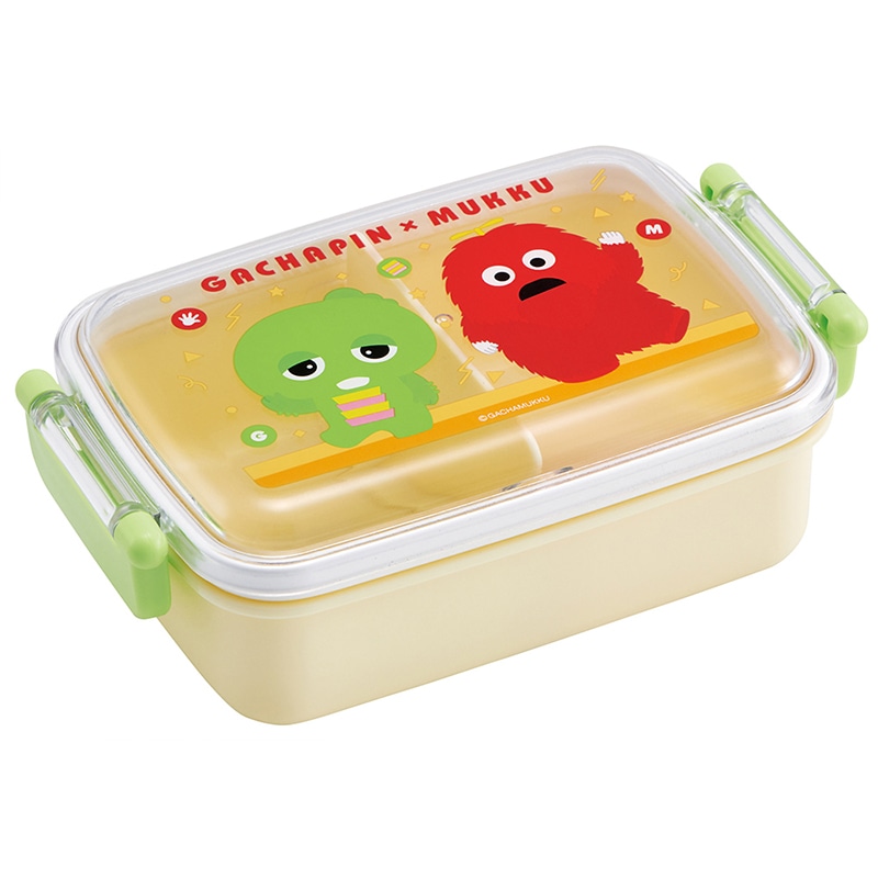 抗菌 食洗機対応 ふわっとフタタイトランチボックス角型 ガチャピン