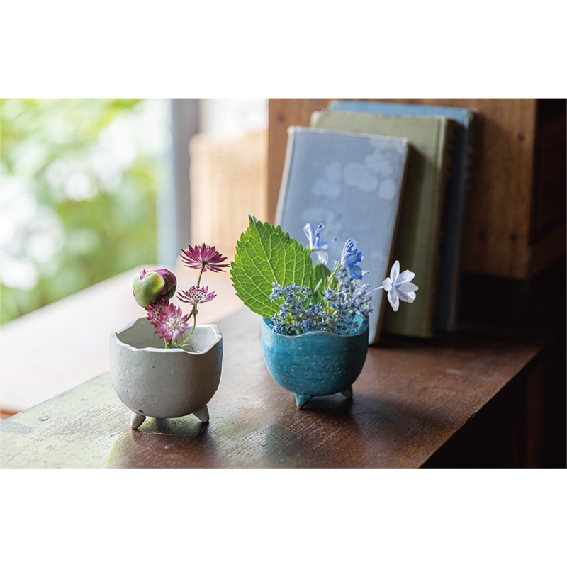 ミニ一輪挿し (信楽焼) 鴻月 白 KOSMH1｜郵便局のネットショップ