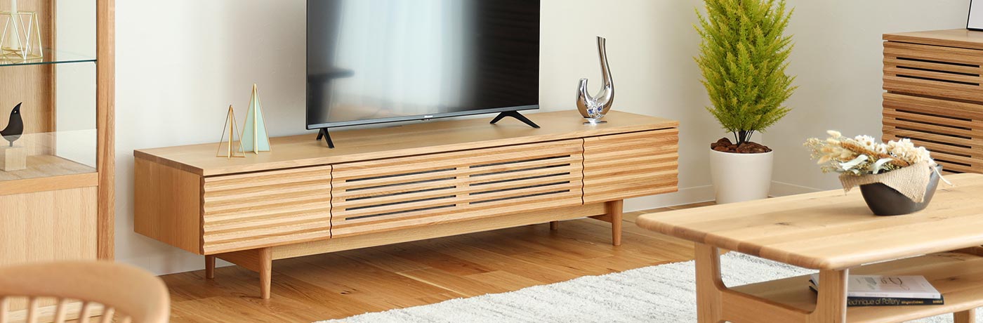 無垢TVボード | 旭川・飛騨・府中などが作る国産家具 | MUKU工房