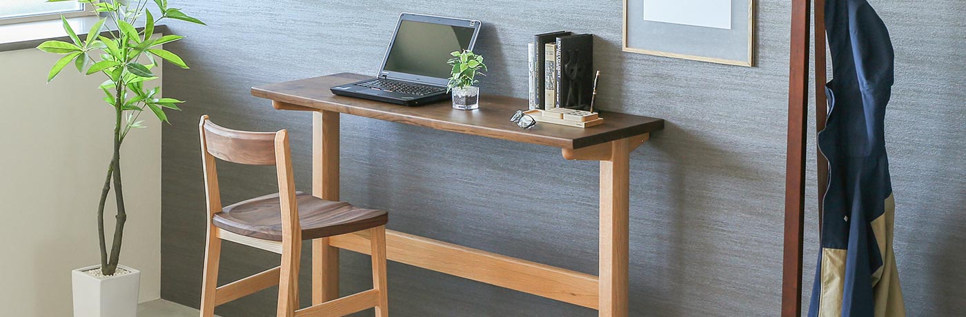 無垢カウンターテーブル | 旭川・飛騨・府中などが作る国産家具 | MUKU工房