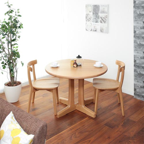 各地の名工房 MUKU工房オリジナル DT-4 丸テーブル 国産家具 無垢