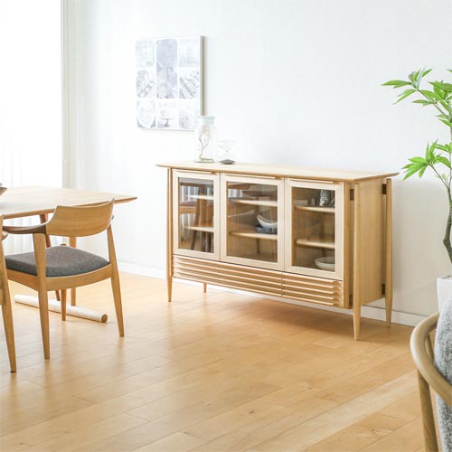 飛騨家具 nissin 日進木工 White Wood ホワイトウッド サイドボード