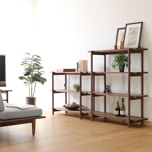 旭川家具 cosine コサイン リビングシェルフ 国産家具 無垢 ラック