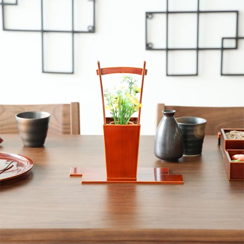 飛騨春慶 福壽漆器店 手桶花器 伝統工芸品 木製 花器 | MUKU工房
