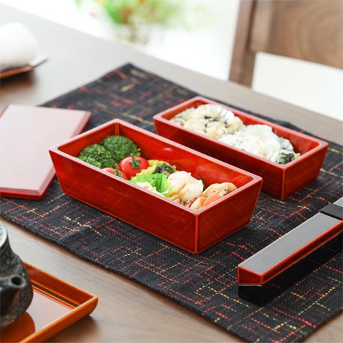 飛騨春慶 福壽漆器店 入子弁当箱 伝統工芸品 木製 弁当箱／箸箱 | MUKU工房