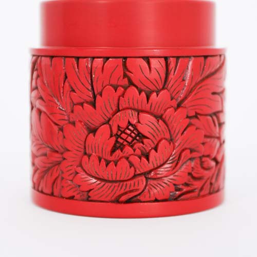 村上木彫堆朱 藤井漆工 茶筒 伝統工芸品 木製 茶筒 | MUKU工房