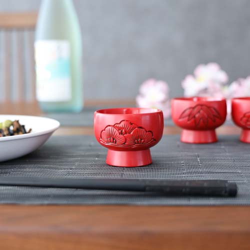 村上木彫堆朱 藤井漆工 ぐい呑 伝統工芸品 木製 コップ | MUKU工房