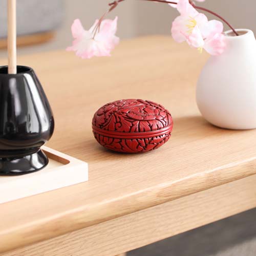 村上木彫堆朱 藤井漆工 香合 伝統工芸品 木製 | MUKU工房