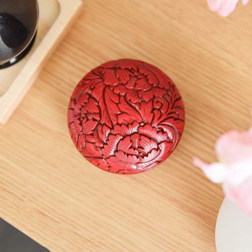 村上木彫堆朱 藤井漆工 香合 伝統工芸品 木製 | MUKU工房