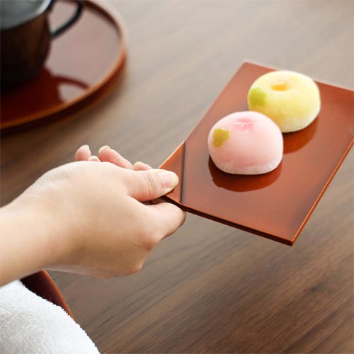 飛騨春慶 元田漆器 角上銘々皿 伝統工芸品 木製 プレート | MUKU工房