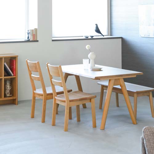 各地の名工房 Hamamoto kogei 浜本工芸 No.7400 ダイニングチェア 板座