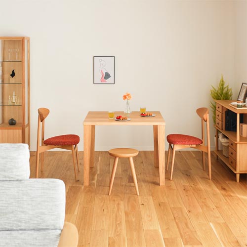 飛騨家具 HIDA 飛騨産業 Jin Dining 侭ダイニング 正方形天板 角