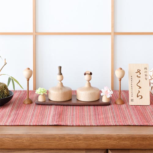 旭川クラフト K-WOOD K-ウッド ひな人形 国産クラフト 木製 雛人形