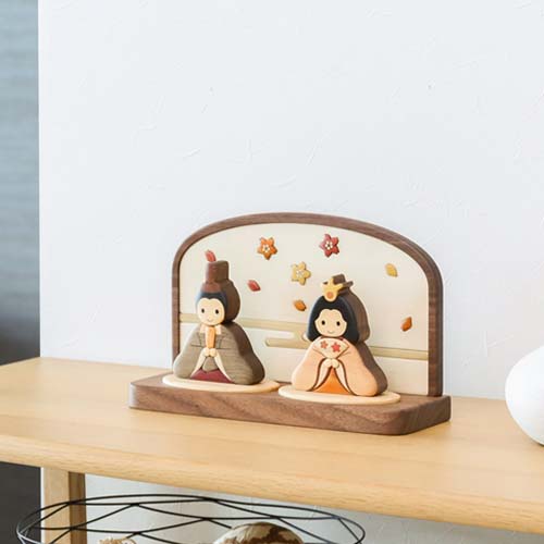 旭川クラフト Pecker 工房ペッカー 木製寄せ木雛人形 国産クラフト