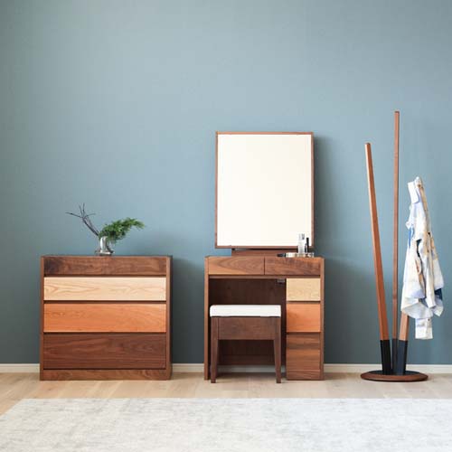 静岡家具 SUGIMOTO 杉本家具 シンシア 一面鏡 国産家具 無垢