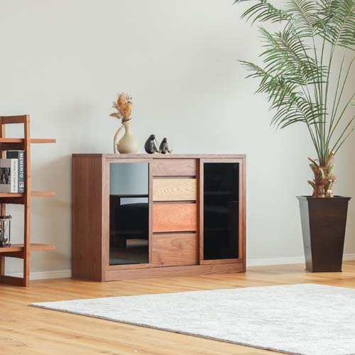 静岡家具 SUGIMOTO 杉本家具 シンシア サイドボード 120 国産家具 無垢