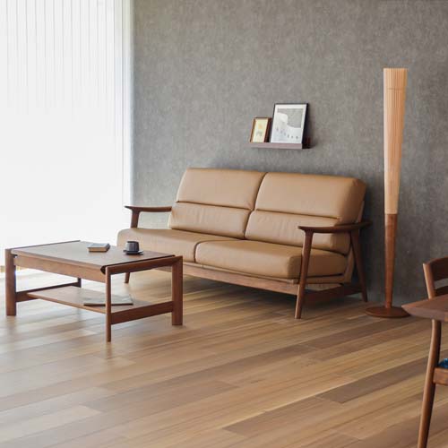 飛騨家具 shirakawa シラカワ ツイン ソファ 国産家具 無垢