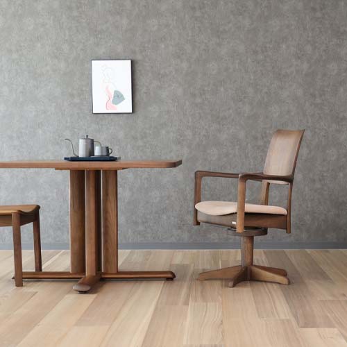 飛騨家具 shirakawa シラカワ Rapt ラプト 回転アームチェア 国産家具