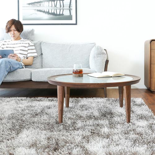 飛騨家具 shirakawa シラカワ Rin 凜 リビングテーブル ガラス天板