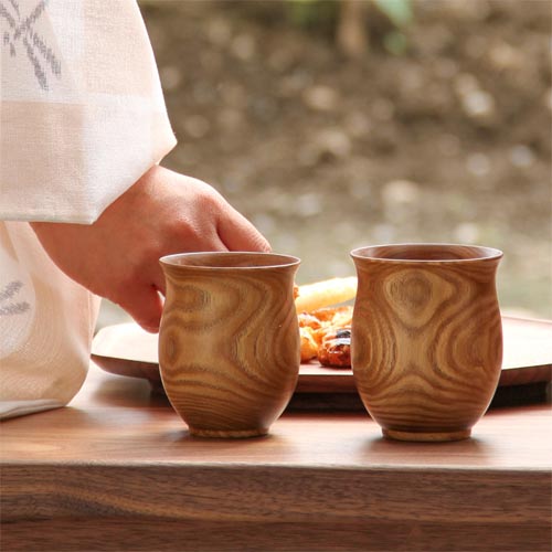 旭川クラフト 高橋工芸 Enju エンジュ 湯呑み 国産クラフト 木製
