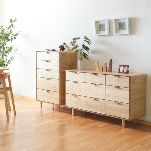 旭川家具 WOW ワオ Wao ワオ チェスト 国産家具 無垢 チェスト 北海道