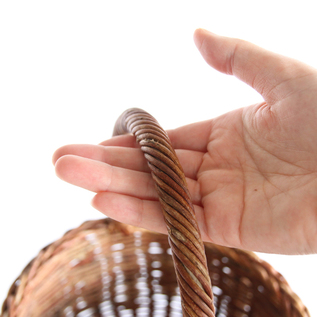 別注】あけびのかご（丸篭一本手）／宮本工芸（みやもとこうげい