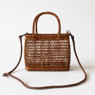 別注】あけびのかご 小出し編み／宮本工芸（みやもとこうげい）｜愛着