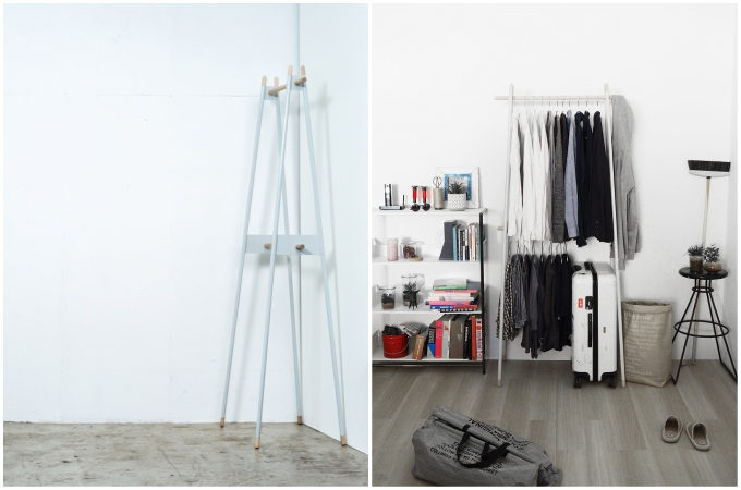 狭いスペースでも活躍。「DUENDE」のスタイリッシュなハンガーラックで