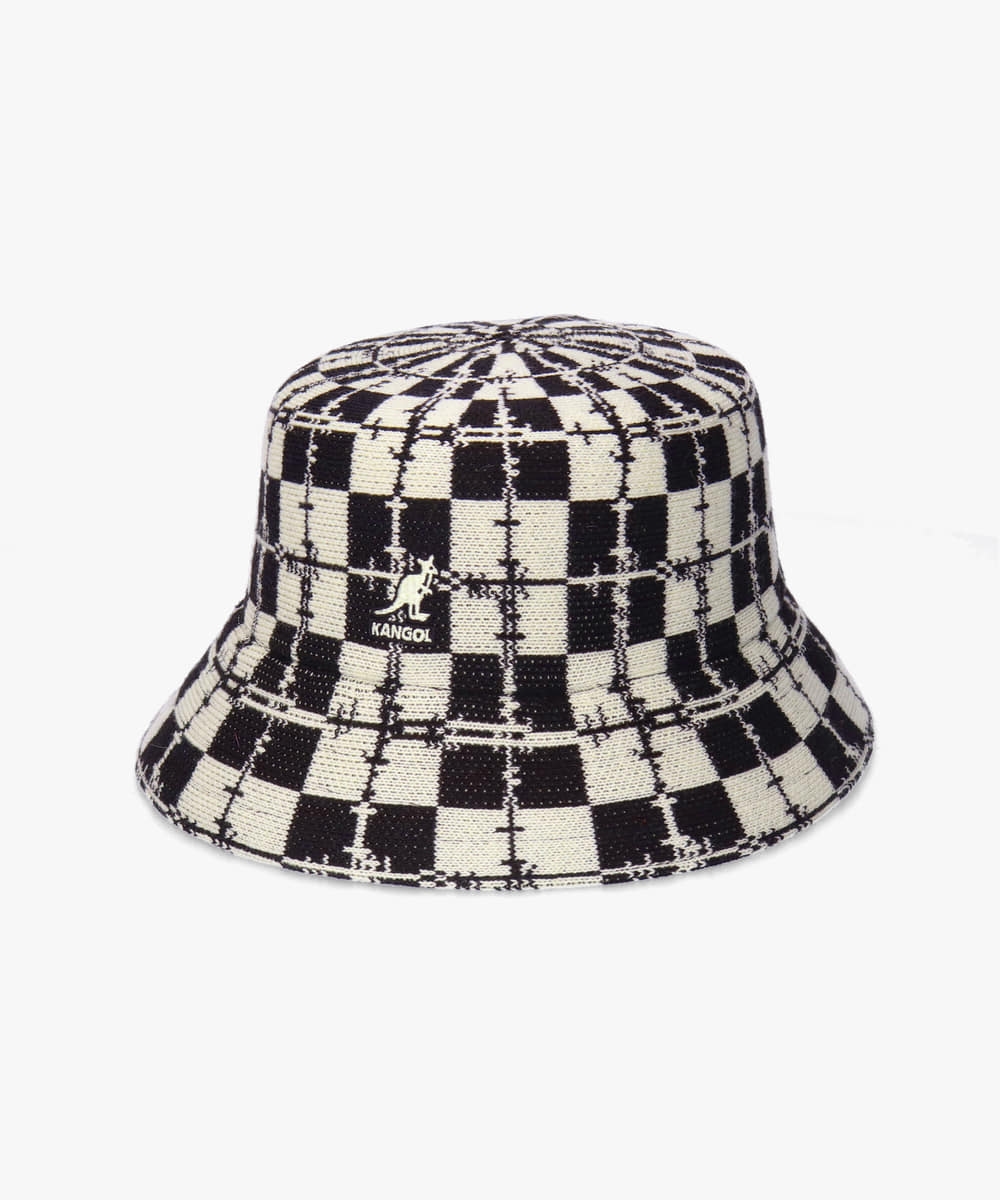 BARBED CHECK BUCKET | M(07) BLACK/CREAM (01) | BUCKET | ハット