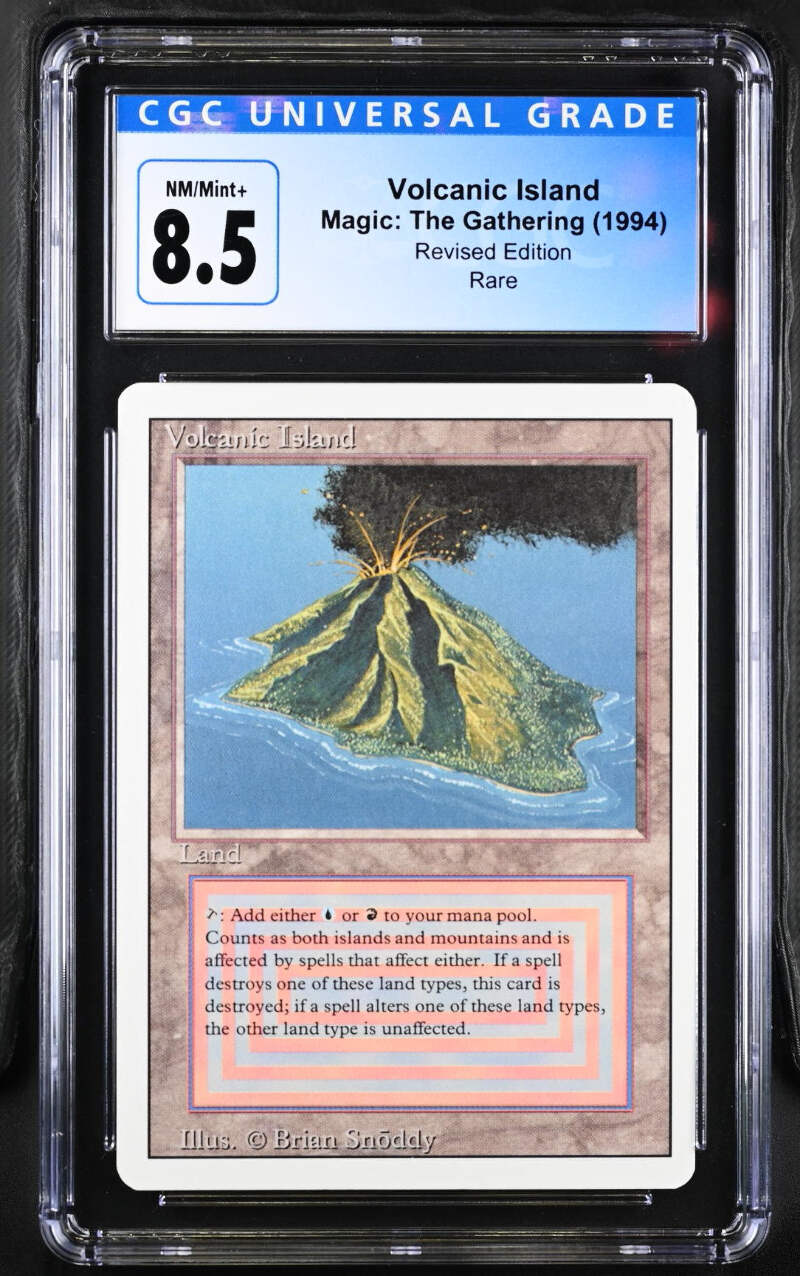 Magic: The Gathering MTG Volcanic Island [Revised Edition] Graded