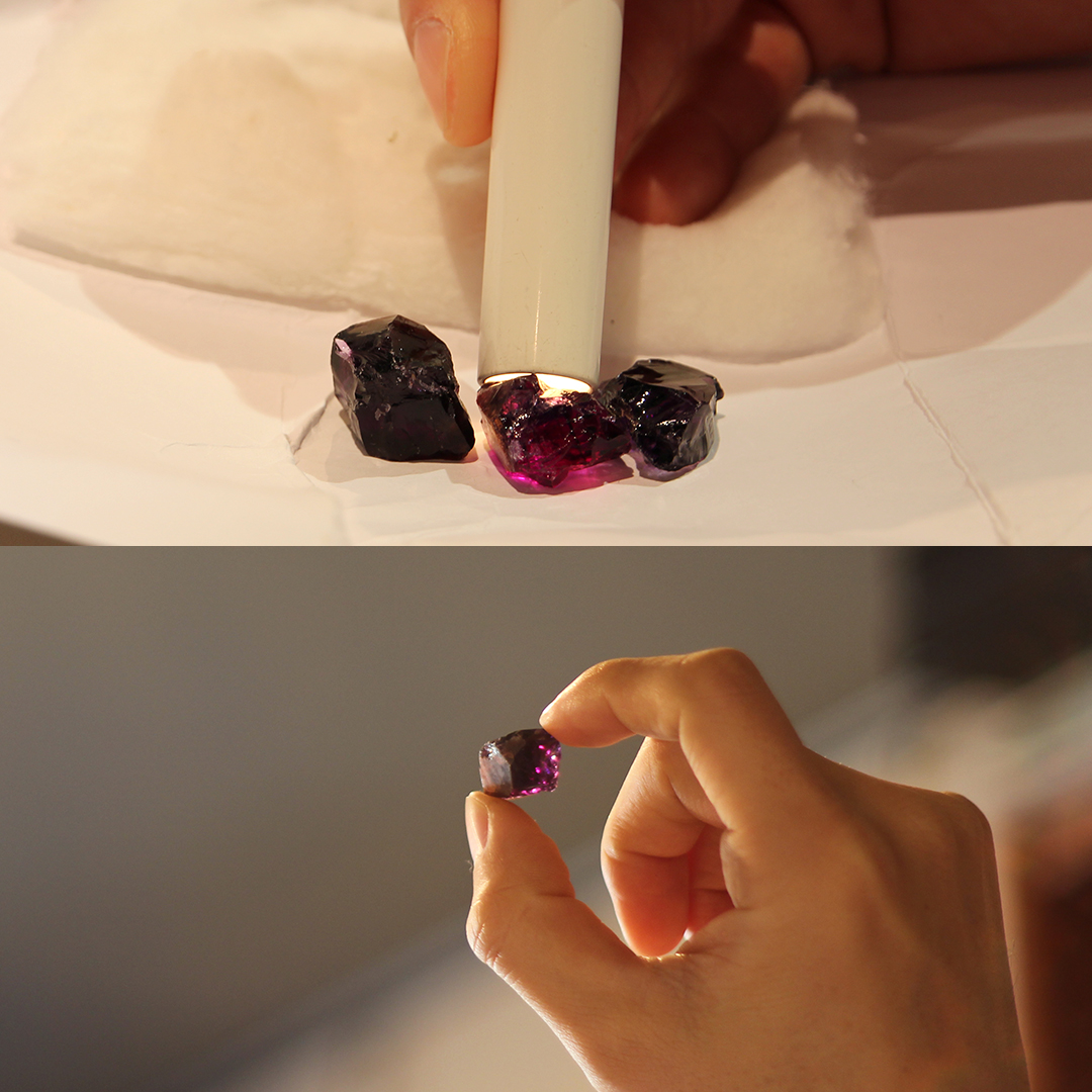 ビズー公式】アメジスト オーバルカット K18(18金) リング セパージュ