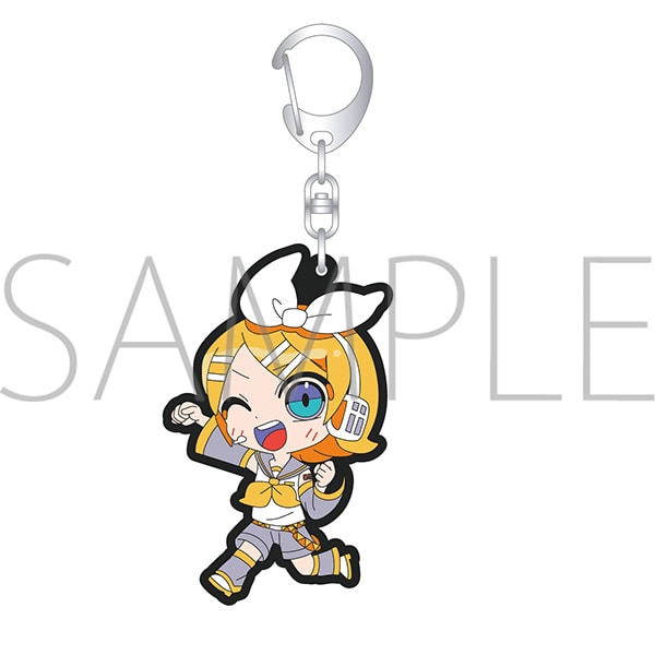 初音ミクシリーズ ラバーキーホルダー／鏡音リン: キャラグッズ