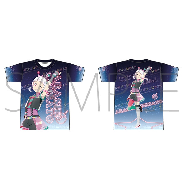 ラブライブ！スーパースター!! フルグラフィックTシャツ 嵐 千砂都