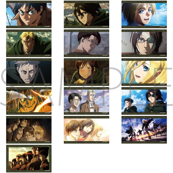 進撃の巨人 トレーディングクリアカード: キャラグッズ｜ムービック