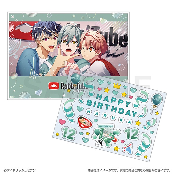 アイドリッシュセブン RabbiTube mini デコシール付きカード＆スタンド