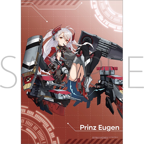 アズールレーン クリアポスター／プリンツ・オイゲン: キャラグッズ