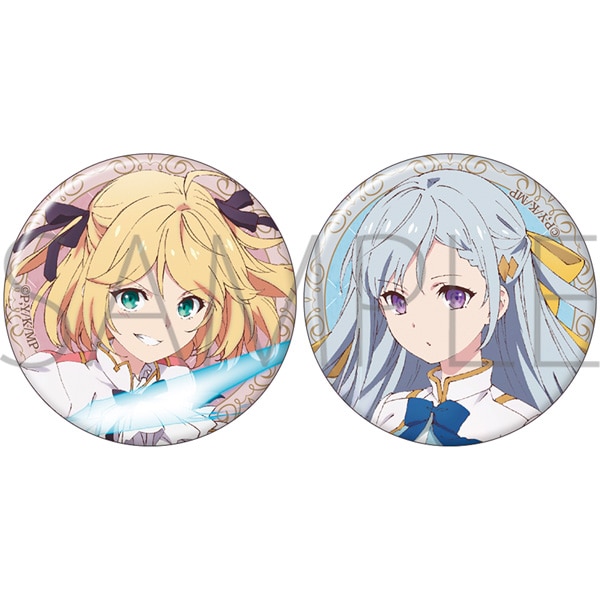 転生王女と天才令嬢の魔法革命 缶バッジセット A: キャラグッズ