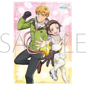 メダリスト ミニクリアポスター／狼嵜 光＆夜鷹 純: キャラグッズ