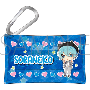 めろんぱーかー カラビナ付きケース／のっき: キャラグッズ