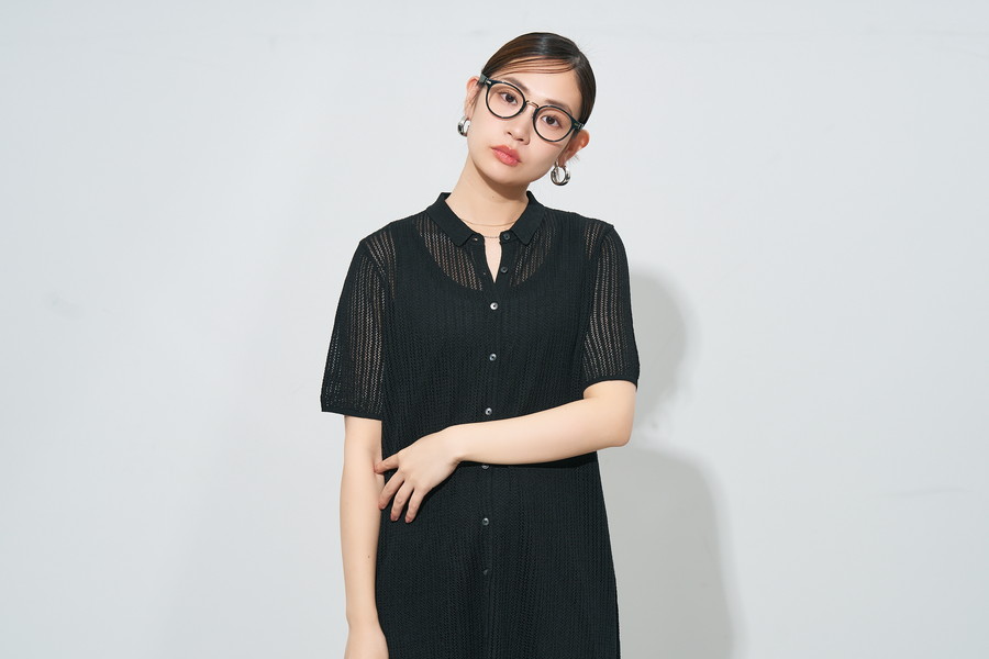 スペシャルプライス]ラバーテンプルが特徴のボストン型メガネ[中顔面