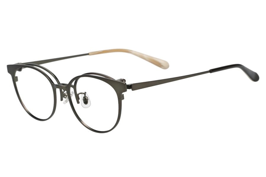 顔馴染み良い、ボストン型FLIP UP(跳ね上げ式)メガネ（ZF242014-64F1