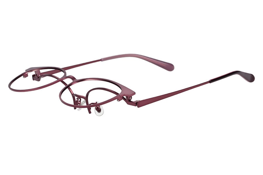 顔馴染み良い、ボストン型FLIP UP(跳ね上げ式)メガネ（ZF242014-81F1