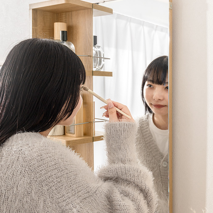 g153021]Elena 収納付姿見ドレッサー ドレッサー | 家具・インテリア