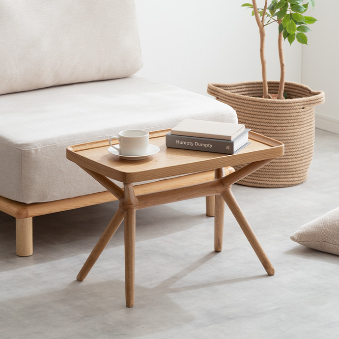 g1001261]【幅54cm】Baida 2WAYサイドテーブル サイドテーブル | 家具