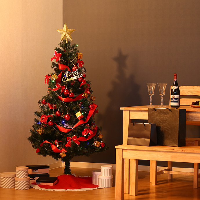 g11649]【高さ90cm】Rovaniemi オーナメント付きクリスマスツリー